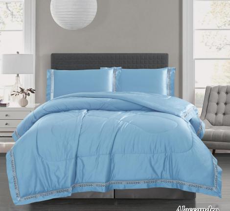 Постельное белье с кантом "Diva Afrodita"  ALESSANDRO люкс сатин, Евро