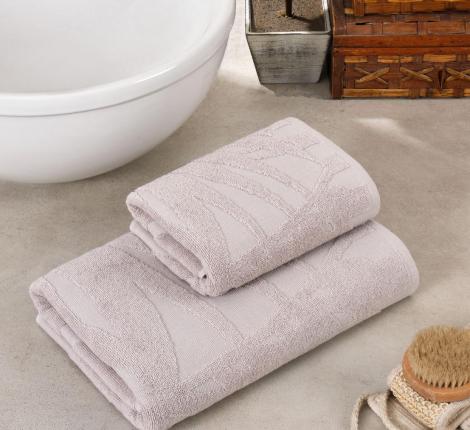 Комплект махровых полотенец "METEOR" (50x90/70х140) 2 шт. PATAYA, серо-коричневый