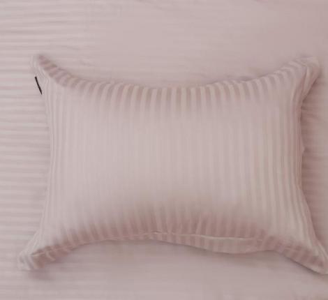 Постельное белье "Sofi de Marko" Моне (пепел лиловый) Страйп Сатин, Евро (50х70-2шт.)