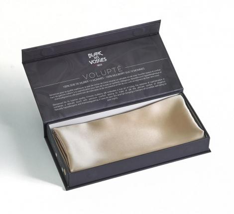 Наволочка "Blanc des Vosges" Volupte blanc шелк 50х75, белый