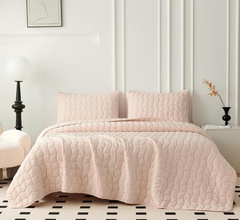 Покрывало "Sofi de Marko" Минелла (кремовый) Жатый сатин, 230х250