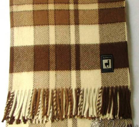 Плед INCALPACA (55% шерсть альпака, 45% шерсть мериноса) PP-11, 150x200