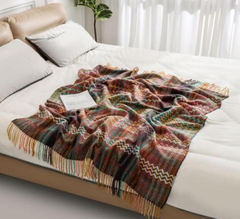 Плед вязаный PA-19, 130х170