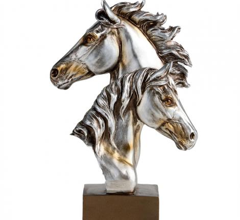 Фигурка декоративная "БЮСТ ЛОШАДЕЙ", 19*9,3*28,5 см