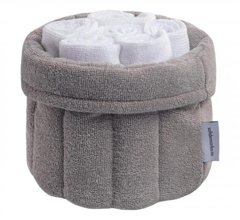 Набор махровых полотенец "Sofi de Marko" Donna (серый), 30х30-6шт.