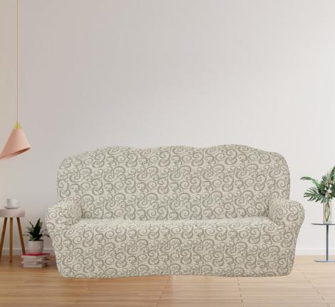 Чехол на 3-х местный диван Karteks "Классика" KAR 014-02, кремовый