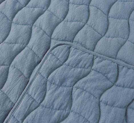 Покрывало "Sofi de Marko" Минелла (серо-голубой) Жатый сатин, 230х250