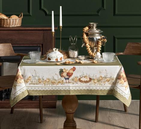 Скатерть с пропиткой "ЗОЛОТАЯ КУРОЧКА", 110х140 см