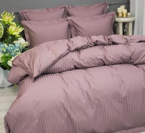 Постельное белье с одеялом "Kazanov.A." Hotel (пыльная роза) Страйп Сатин, Семейный