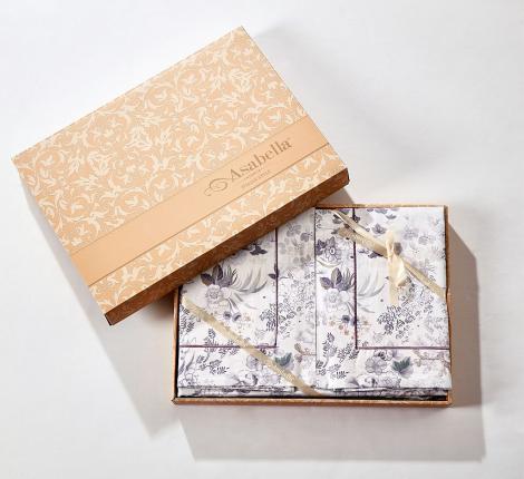 Постельное белье "Asabella" 2255-6 Мако-Сатин, Евро