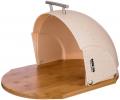 Хлебница деревянная с пластиковой крышкой "АРКТИК", 36*26*20 см