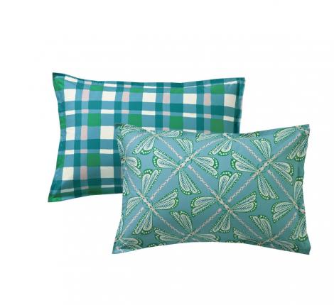 Постельное бельё "Blanc des Vosges" LILLY BLEU перкаль, 1,5 спальный