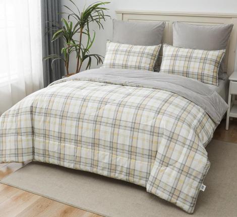 Постельное белье с одеялом "Sofi de Marko" Роберто №21 Велюр/Сатин, 1,5 спальный