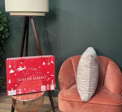 Полушка декоративная "Sofi de Marko" Адора (светло-серая) Велюр, 55х55