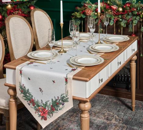 Дорожка на стол "CELEBRATION" 45х145 см, бежевый