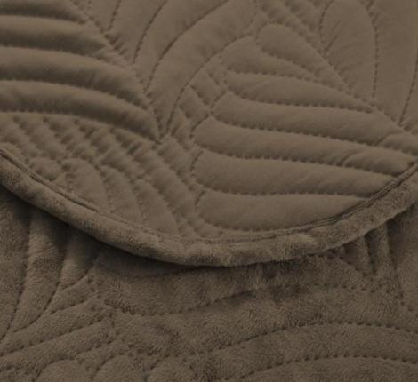 Покрывало из вареного бархата "KARTEKS" 04, 230х250 (коричневый)