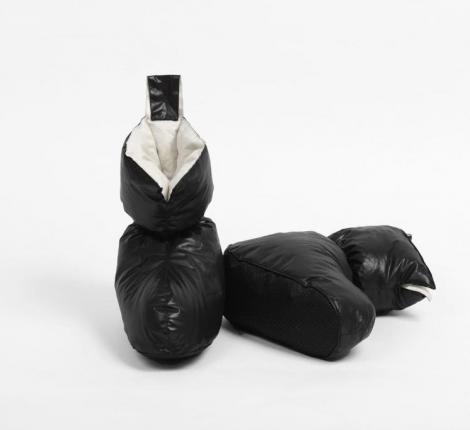 Сапожки-носочки пуховые "Comfort Socks Travel Grass" Black, 36-39 р.