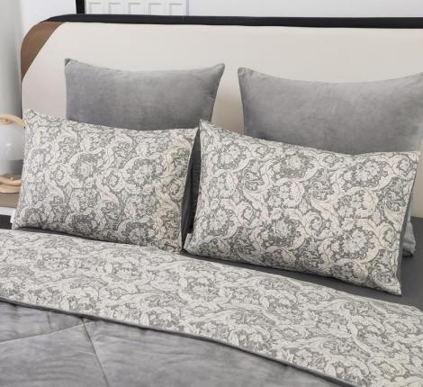 Постельное белье с одеялом "Sofi de Marko" Роберто №3 Велюр/Сатин, Семейный