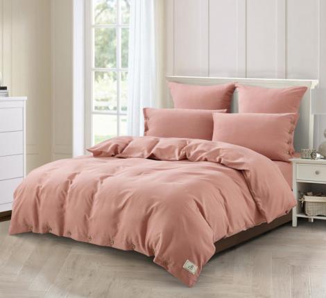 Постельное бельё "KARTEKS" VH-03 вареный жаккард на пуговицах, 2 спальный