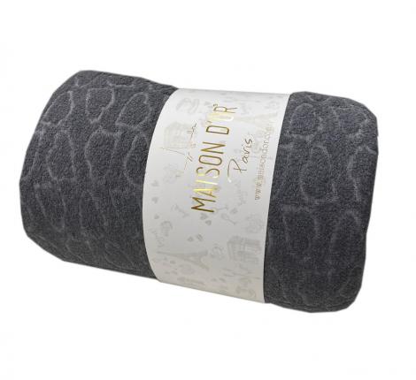 Простыня на резинке махровая с наволочками "Maison D'or" JAKARLI (антрацит), 180х200