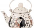 Чайник эмалированный со съёмным фильтром "ПАРИЖСКИЕ КОТЫ", 1,3 л