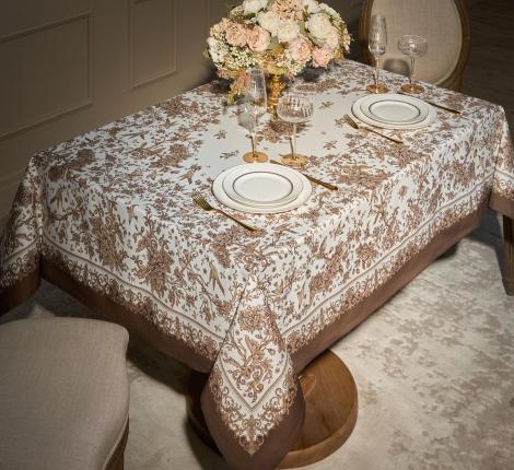 Скатерть с пропиткой SANTALINO "ROYAL GARDEN" 140х180 см, белый