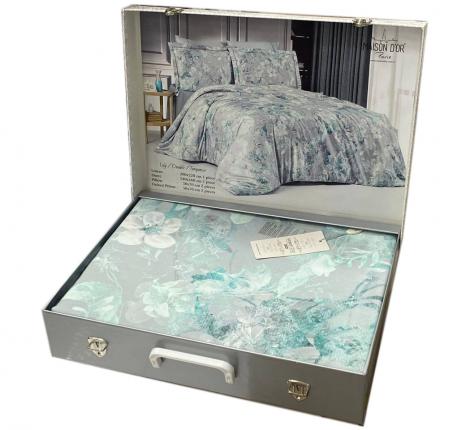 Постельное бельё "Maison D'or" LILY (бирюза) Тенсел, Евро