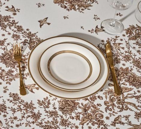 Скатерть овальная с пропиткой "RICH GARDEN", 180х300 см