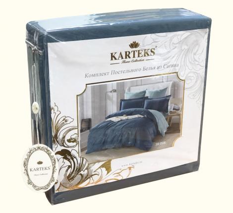 Постельное бельё "KARTEKS" Сатин однотонный SKO-029, Евро