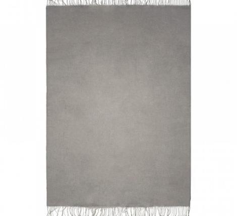 Плед шерсть мериноса Valtery (серый) 100% шерсть, 170x200