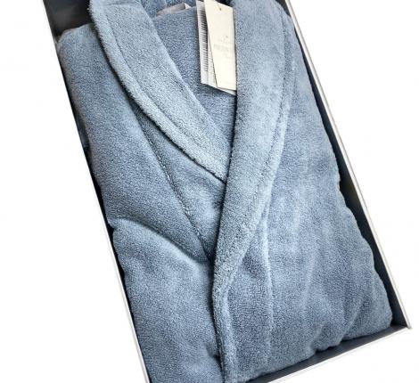 Халат мужской махровый Maison D'or "VALENTIN" голубой, 5XL(58)/6XL(60)