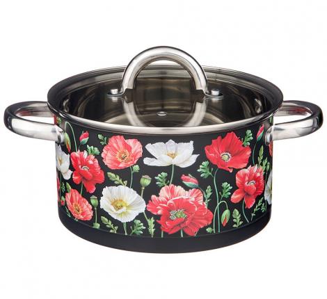 Кастрюля со стеклянной крышкой "МАКИ", 3,1 л