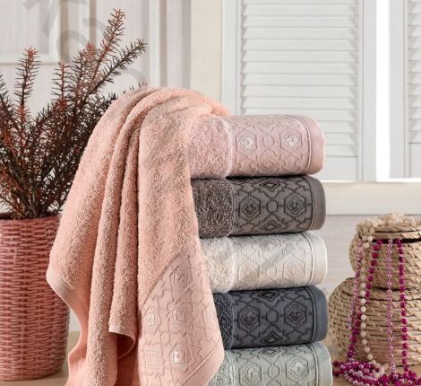 Набор махровых полотенец "PHILIPPUS"  50*90 (1/6 шт.) SLOW COTTON (E719) MONIFA