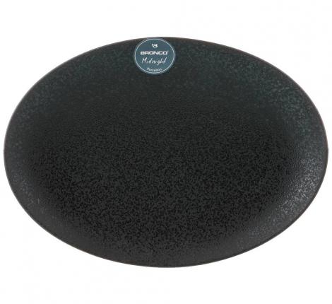 Тарелка овальная BRONCO "MIDNIGHT" 62-120, 30,5*22 см