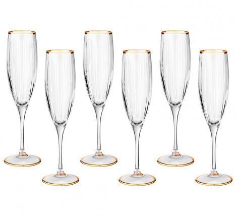 Набор бокалов для шампанского 6 штук "SAME" 103-616, 200 мл