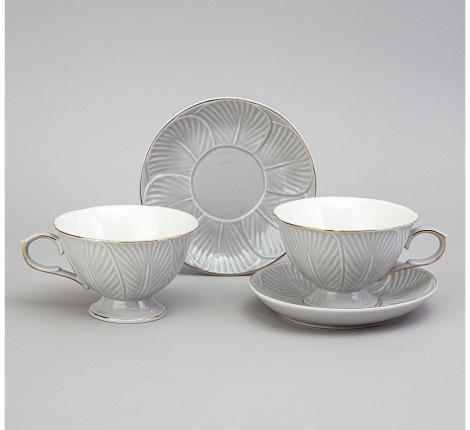 Чайный набор "TOP STYLE" 42-552 на 2 персоны, 4 предмета (250 мл)