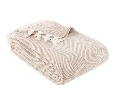 Плед "GRACE" бежевый, 160х230