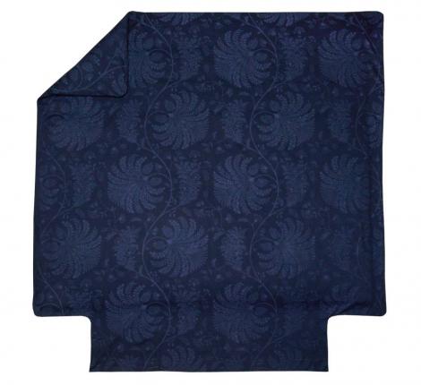 Постельное бельё "Blanc des Vosges" PALMYRE BLEU NUIT (синий) сатин-жаккард, Евро