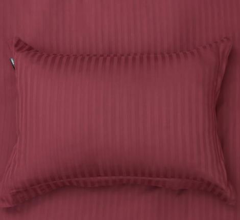 Постельное белье "Sofi de Marko" Моне (бордо) Страйп Сатин, Евро
