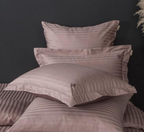 Постельное белье "Kazanov.A." Stripe Royal (пыльная роза) Страйп Сатин, Евро