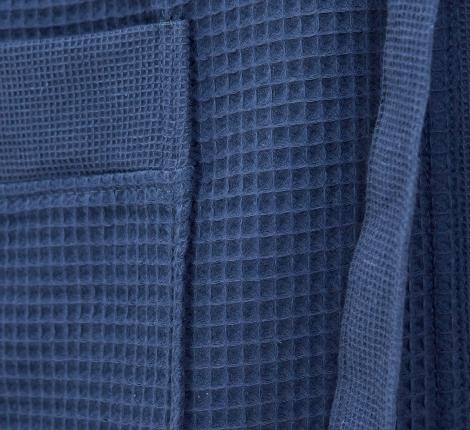 Мужской халат вафельный с капюшоном "Sofi de Marko" Гамлет (синий), S