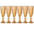 Набор бокалов для шампанского 6 штук &quot;РОМБО&quot; 691-021 СЕРИЯ &quot;MUZA ION&quot; 150 мл