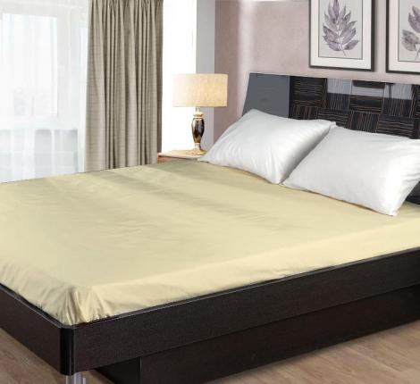 Простыня на резинке "Primavelle" Сатин 90х200, Светло-бежевый