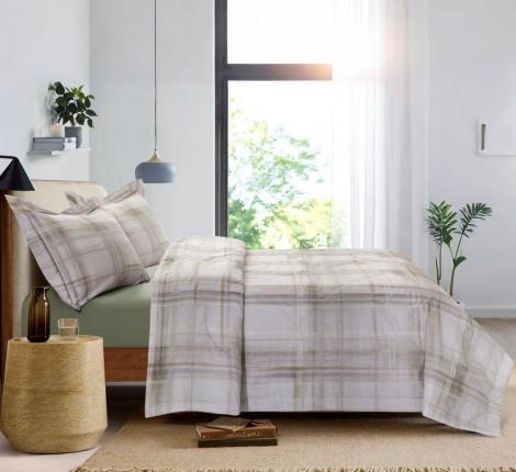 Постельное бельё с одеялом "Asabella" 2336-2OSP Сатин, Семейный