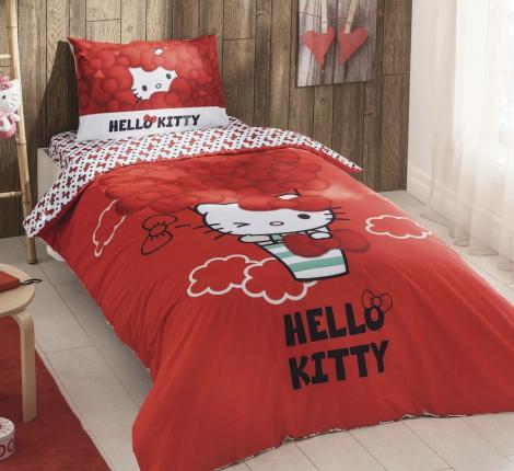 Постельное белье &quot;TAC&quot; детское Hello Kitty Bow, 1,5 спальный.