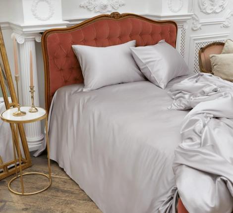 Простыня "SILVERY GREY GRASS" Шёлк, 260х280