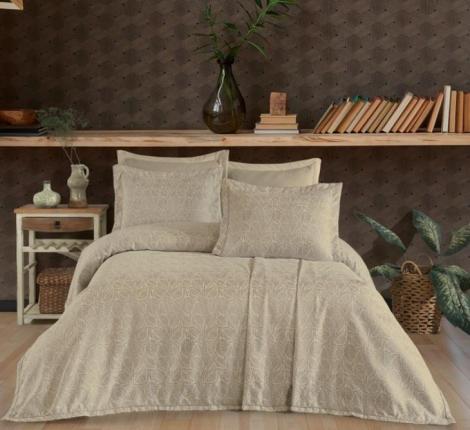 Гобеленовое покрывало "DO&CO" 240х260 (50x70-2 шт.) AYDA, бежевый