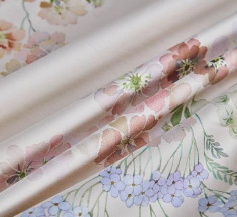 Постельное белье с одеялом "Asabella" 2148-2OSP Мако-Сатин, Семейный