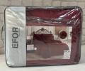 Постельное бельё с одеялом EFOR SATEN BORDO (бордовый), Евро