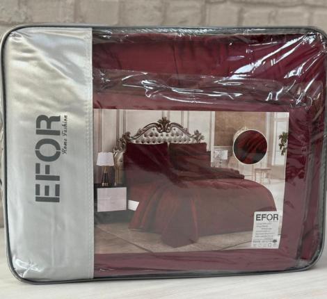 Постельное бельё с одеялом EFOR SATEN BORDO (бордовый), Евро